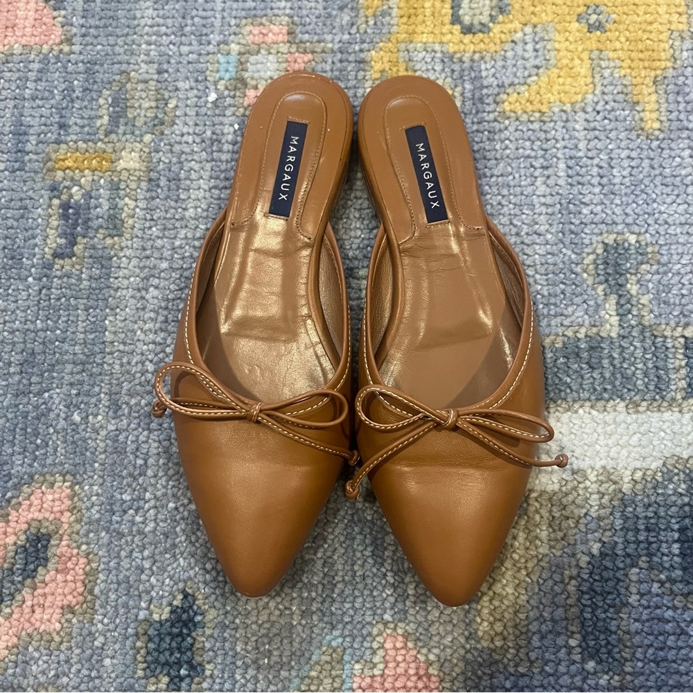 Margaux Women's Tan Leather Mules